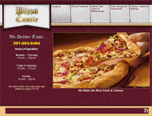 Tablet Screenshot of castlepizza.com